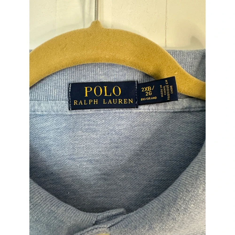 Polo Ralph Lauren Polo Shirt Classic Fit Soft‎ Touch Knit Blue 2XB